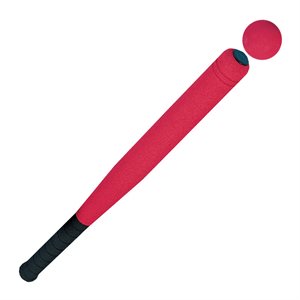 Bâton de baseball sécuritaire avec balle 61 cm (24") 